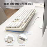 Usb Wired Computer Keyboard - Retro Typewriter Keyboard - Full Size Keyboard W