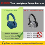 Px8 Replacement Earpads And Headband Cushion Compatible With Bowers & Wilkins Px8/Px7 S2E/Px7 S2 Over-Ear-Headphones (Not For Px Px7 P7) With Protein Leather/Memory Foam