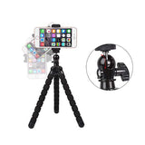 Mini Flexible Phone Tripod Stand for iPhone, Samsung, GoPro, Cameras Black