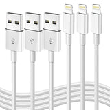 3-Pack Apple MFI Certified 3Ft Lightning Cable Fast Charging for iPhone iPad