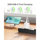 Belkin USB C Charger Block 20W, iPhone Charger Fast Charging - iPhone 17, Air, Pro, Pro Max, Samsung Galaxy S25, Google Pixel 10, iPad, AirPods, Nintendo Switch 2 & More - White