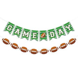 Game Day Banner Football Party Decorations Garland Football Baby Shower Photo Props Sports Birthday Party Decorations Football Party Decor Tailgate Party Supplies