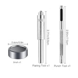 5/8 Inch (15Mm) Leather Snap Fastener Kit Tool 200 Pcs (50 Sets) Snaps