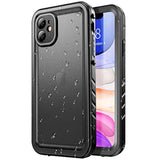 Waterproof Case For Iphone 11, Full Body Heavy Duty Protection Full Sealed Cover Shockproof Dustproof Built-In Clear Screen Protector Rugged Case For Iphone 11 6.1 Inch