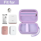 Case Compatible With Canon Ivy 2 Mini Photo Printer/For Kodak Step/For Ivy Cliq+2 Cliq 2, Mobile Wireless Bluetooth Instant Camera Printer Cover Fits Photo Paper & Cable(Case Only)-Purple
