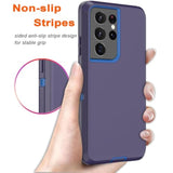 For Samsung Galaxy S21 Ultra Case, Shockproof And Drop-Proof Non-Slip, Heavy Duty Protective Case For Samsung S21 Ultra 6.8 Inch Dark Blue