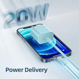 Iphone Charger 20W Pd Usb C Adapter And 6 Ft Usb C To Lightning Cable Iphone Fast Charger Compatible With Iphone 14 13 12 11 X 8 7 More