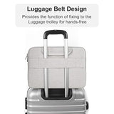 Laptop Sleeve Case 14 Inch With Handle, Waterproof, Anti-Scratch, Shockproof Protective Computer Bag, Large Storage & Multi-Pocket Design-Light Grey