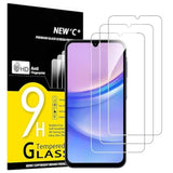 3-Pack Samsung Galaxy A15 4G/5G Tempered Glass Screen Protector Bubble-Free