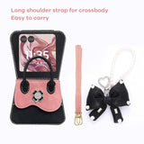 For Motorola Razr 2024/2025 Case Cute Shape, Stylish Design Razr 2024/2025 Phone Case For Women Girls, Shockproof Crossbody Case Compatible With Moto Razr 2024/2025 Black