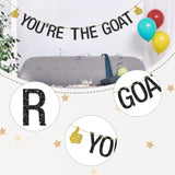 Funny You'Re The Goat Banner, Greatest Of All Time Graduation Or Happy Birthday Or Retirement Decorations Supplies
