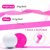 Crepe Paper Streamers 4 Rolls 328Ft, Pack Of Pink Peach And White Crepe Paper Party Streamers For Birthday Baby Shower Wedding Graduation Party Decorations (1.8Inch X 82Ft/Roll)