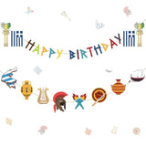 26 Pcs Greek Mythology Birthday Banners Ancient Greek Party Banners Hanging Decors Greece Mythology Gods Percy Jackson Birthday Decor Ancient Greece Culture Party Supplies