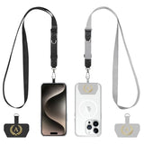 Cell Phone Lanyard 2 Pack-2×Adjustable Crossbody Strap,2×Letter Patches,Universal Neck Strap Compatible with Most Smartphones and Wallets Keys Travel