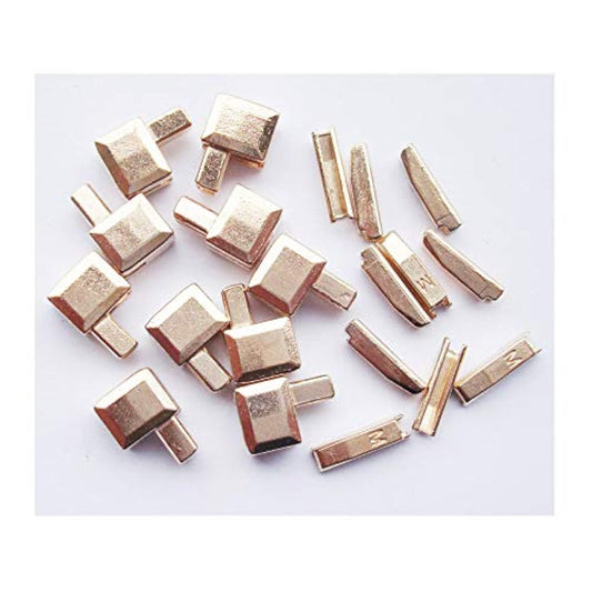 20 Pcs #5 Metal Zipper Retainer Box And Zipper Insertion Pin,Bottom Sl