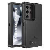 ZEROLEMON Battery Case for Galaxy S24 Ultra 10000mAh, 18W Fast Phone Charging Power to Galaxy S24 Ultra, ZeroShock Extended Charger Case Cover for The S24 Ultra - Black