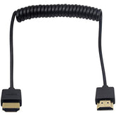 Coiled Hdmi Cable, 4K Hdmi To Hdmi Cable, Extreme Thin Hdmi Male To Male Exten