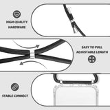 Case for Galaxy S24 with Adjustable Lanyard Strap,Soft Slim Clear TPU + Hard PC Shock-Absorption Bumper Protective Cover Compatible for