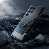 Spigen Rugged Armor Case for Samsung Galaxy S24 Ultra - Matte Black