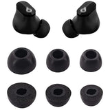 Foam Eartips Compatible With Beats Studio Buds Earbuds, 3 Pairs S/M/L Sizes Soft Memory Foam Replacement Ear Tips Earbud Tips Eartips Compatible With Beats Studio Buds, Black Sml