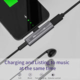 Usb C Headphone Adapter, 2 In 1 Usb C To 3.5Mm Headphone Jack Hifi Dac With 27W Fast Charging Dongle Adapter Compatible For Iphone 15 15Pro 15Promax,Samsung Galaxy S23 S22 S21 S20+ Note 20 Pixel 6/5