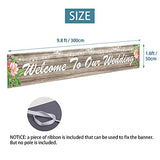 Welcome to Our Wedding Banner - 9.8x1.6ft