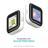 Compatible With Syncup Kids Watch Screen Protector (Not Compatible With Syncup Watch 2), Hard Pc & Tempered Glass Case Cover (Transparent)