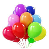 Rainbow Balloons Latex Party Balloons - 50 Pack 12 Inch Helium Assorted Bright Balloons For Wedding Baby Shower Birthday Party Decorations