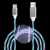 Led Micro Usb Cable,6.6Ft 3A Light Up Android Charger, Fast Charging Cable With Data Sync, Micro Usb Cord For Android Samsung Galaxy S7 S6 S5, Note 5 And Other Android Phone Cable(Colorful)