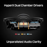 HyperX Cloud Alpha Wireless - Gaming Headset for PC, 300-hour battery life, DTS Headphone:X Spatial Audio, Memory foam, Dual Chamber Drivers, Noise-canceling mic, Durable aluminum frame,Red