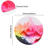 Round Mouse Pad With Hd Printing,Non-Slip Rubber Base Mousepad With Stitched Edge,Customized Premium-Textured Mouse Mat For Laptop-8.7X8.7In Shan009