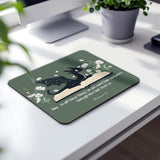 Bookish Cute Dragon Mouse Pad,Green Christmas Mouse Pad Desk Decor For Office,Sage Green Office Decor Desk Accessories For Laptop Gaming Stitched Edge Non-Slip Rubber Base,9.5X7.9 In