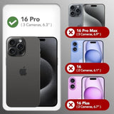 iPhone 16 Pro Magnetic MagSafe Case with Screen and Camera Protection Stone