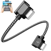 Usb C To Usb C Cable 1Ft For Dji Mavic 3 4 Pro Mini 4K 2 3 Pro Air 3 2 2S Remote Controller,30Cm Nylon Braided Rc-N1/N2/N3 Drone Controller Cable Connect For Iphone 16 17 Samsung S25 S24 Otg Data Cord