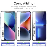 3 Pack Privacy For Iphone 14, Iphone 13/13 Pro Screen Protector (6.1 Inches), Balanced 35-Degree Privacy Angle With Eye Protection, Ultra Durable 9H Hardness, Bubble-Free