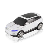 3C Light Car Mouse Wireless 2.4Ghz Cool Sport Suv Car Shape Mouse Optical Mice 1600 Dpi With Usb Receiver Suitable For Pc/Computer/Laptop (White)