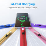 Color Usb C Cable 3Ft, 5-Pack Usb To Usb C Charger Cable Fast Charging Usb Typ