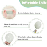 Dusty Green Neutral Balloon Set: Retro Party Decor