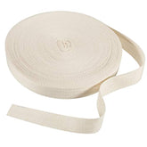 Cotton Twill Tape Ribbon 54.7 Yards Soft Natural Herringbone Webbing T