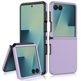 For Samsung Galaxy Z Flip 7 Case Hinge Protection Full Body Military Grade Cover Anti-Scratches Shockproof Hard Pc Ultra-Thin Phone Cover For Galaxy Z Flip 7, Purple
