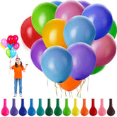 110Pcs Balloons, 12-Inch Premium Colored Latex Balloon, Balloons In 12 Rainbow Colors For Party Decorations, Birthday Decorations, Happy New Year Decorating Wedding Party Supplies, Chroma