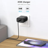 ?2Pack? Usb C Super Fast Charging For 45W Samsung Charger Galaxy S25,S25 Ultra,S24,S23,S22,A54,Z Fold/Flip 6,5,4,Galaxy Tab S10,S9,S8,Galaxy Book3,Pps Charger,Android Wall Charger With 6Ft Cable?