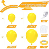 102PCS Yellow Balloon Arch Kit with Ribbon for Birthday, Baby Shower & Events