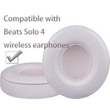 Replacement Ear Pads Compatible With Beats Solo 4 Wireless On-Ear Headphones, Replacement Ear Pads Made Of Protein Leather And Memory Foam (Pink)