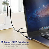 5 Pack Usb C Adapter, Up&Down, Middle Bend And Side Bend 90 Degree Right Angle