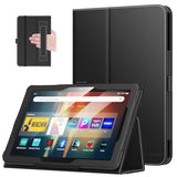 Moko Case Fits Amazon Kindle Fire Hd 8 & 8 Plus Tablet (12Th Generation/10Th Generation, 2024/2022/2020 Release) 8", Slim Folding Stand Cover With Auto Wake/Sleep, Black