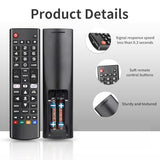 (2+2 Packs) Replacement Remote Control No Setup Fit LG TV Remote with Anti-Lost Soft Protective Silicone Cover Case Blue & Purple, Universal for LG