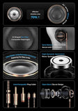 AC45 Open-Back Clip-on Headphones, with 40mm W-Shaped Bio-Fiber Composite Diaphragm, Dynamic Driver, Hi-Res Audiophile Headphones for HiFi System,