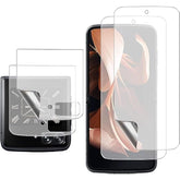(2 Sets 4 Pack) Matte Screen Protector For Motorola Razr Plus 2024,2 Pack Inner + 2 Pack Outer Screen Protector Soft Tpu Film For Motorola Moto Razr+ 2024