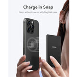 Magsafe Battery Pack 0.27'' 5000Mah Ultra Slim Magnetic Portable Charger Power Bank Support Usb C Pd 20W Fast Charging, Compatible With Iphone 16 Pro Max/15/14/13/12 Mini, Black